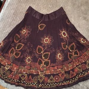 Papaya Boho Skirt. Sz Small
